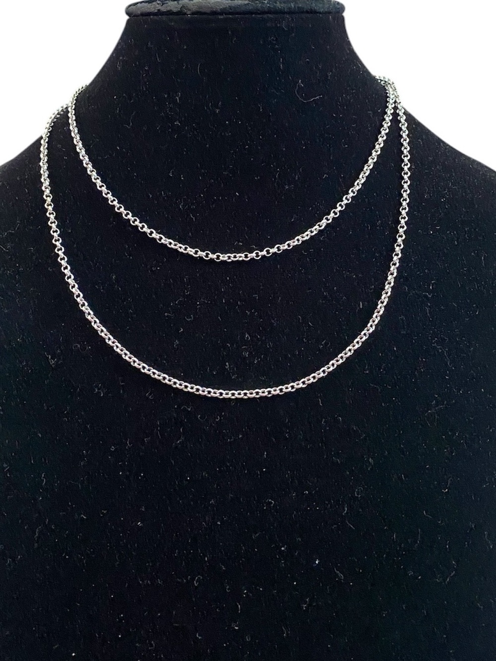 Zara X Kate Moss silvertone long necklace - Picture 5 of 7